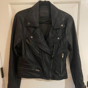 BLANKNYC Faux Leather Moto Jacket - size L